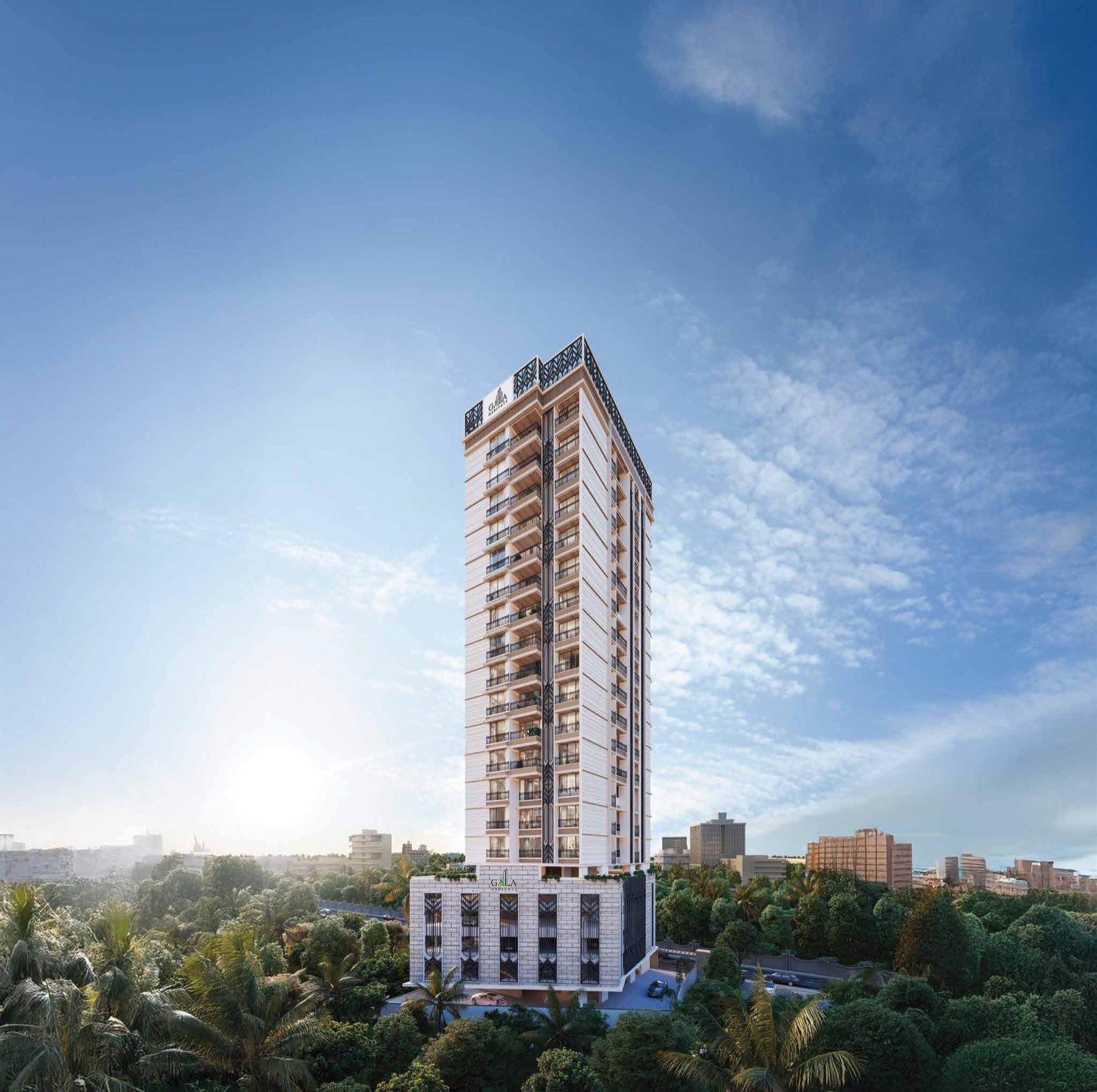 Paramount Matunga tower against an open sky